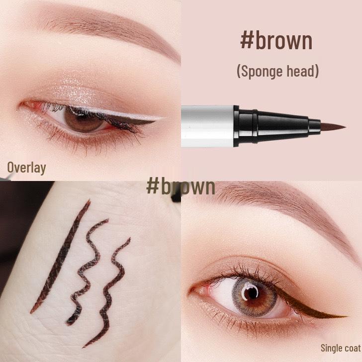 Influencer White Waterproof Ultra-Fine Eyeliner Pen - Long-lasting, Smudge-proof for Beginners and Women’s Color Makeup