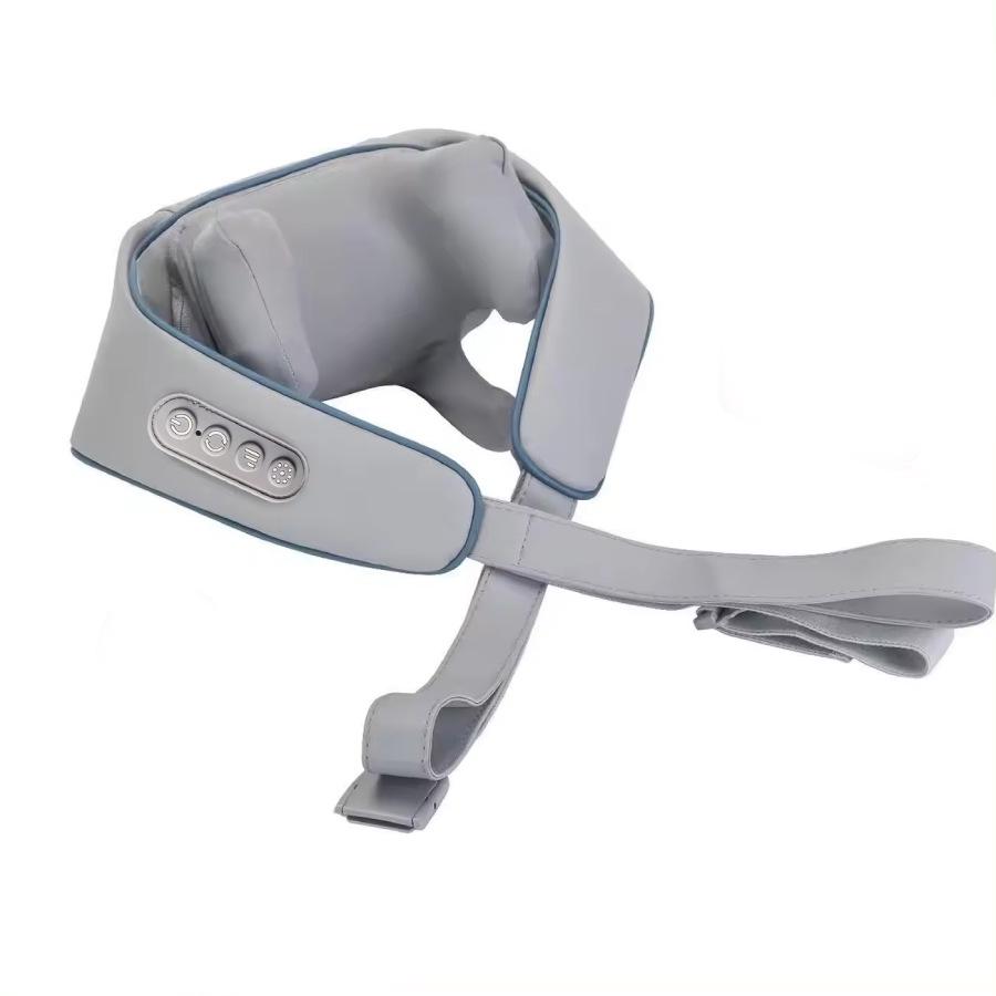 

Трапециевидный массажер для шеи и плеч: Массажная накидка для шейного отдела позвоночника English Packaging серый