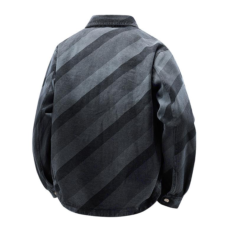 American Workwear Denim Shirt Men's Long-sleeved Casual Spring and Summer Retro Trendy Top