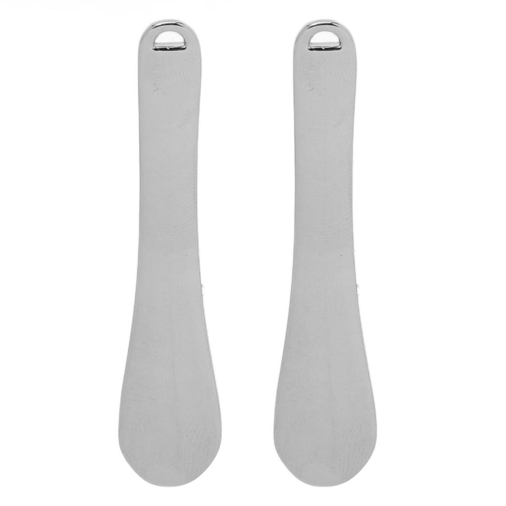 2PCS Eye Cream Spoon Stainless Steel Makeup Applicator Spoon Skin Care Cosmetic Tiny Spatula