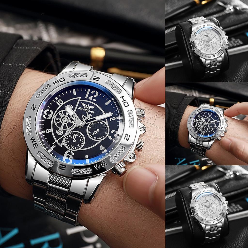 Men's Waterproof Luminous Running Alarm Clock Watch