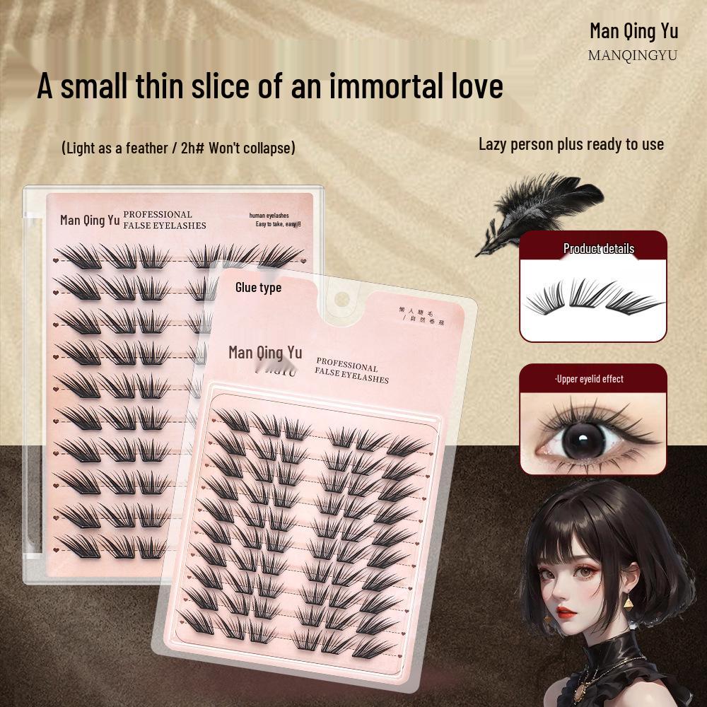 

**“Immortal Love Soft Cluster Lashes: Glue-Free, Perfect for Beginners”** Immortal Love with Glue