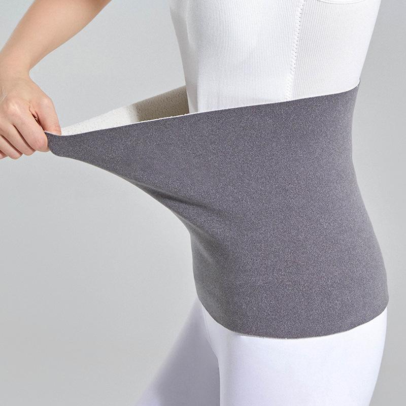 Scaldamidolla Foderato in Pile Fascia Lombare Termica Morbida Protezione Addominale Calda Foderata in Pile per Uomo Donna Uso Autunno Inverno