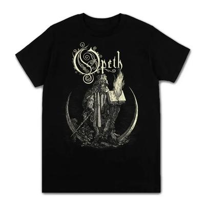 2024 Καλοκαιρινό Vintage T-shirt με Στάμπα Death Metal Μπάντας για Άνδρες Γυναίκες Μόδα Opeth Μπάντα Κοντομάνικα T-shirts 100% Βαμβάκι Streetwear#Χρώμα(2)