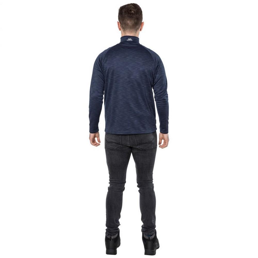 TRESPASS Herren Collins Fleece-Oberteil mit halbem Reißverschluss