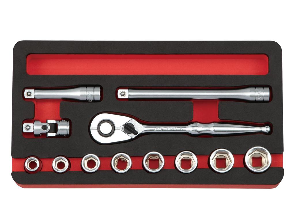 Kyoto Tool Socket Wrench Inch TB312BA (KTC) 9.5 Sq. [12-Piece] Set, Size, Hex,