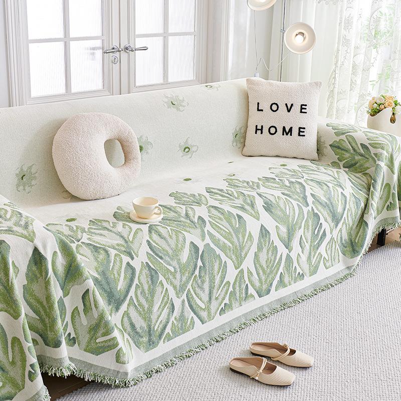 Chenille Tassel Sofa Towel Blanket Four Seasons Universal Sofa Cover Anti Cat Scratch Full Cover Blankets for Office Bed Camping