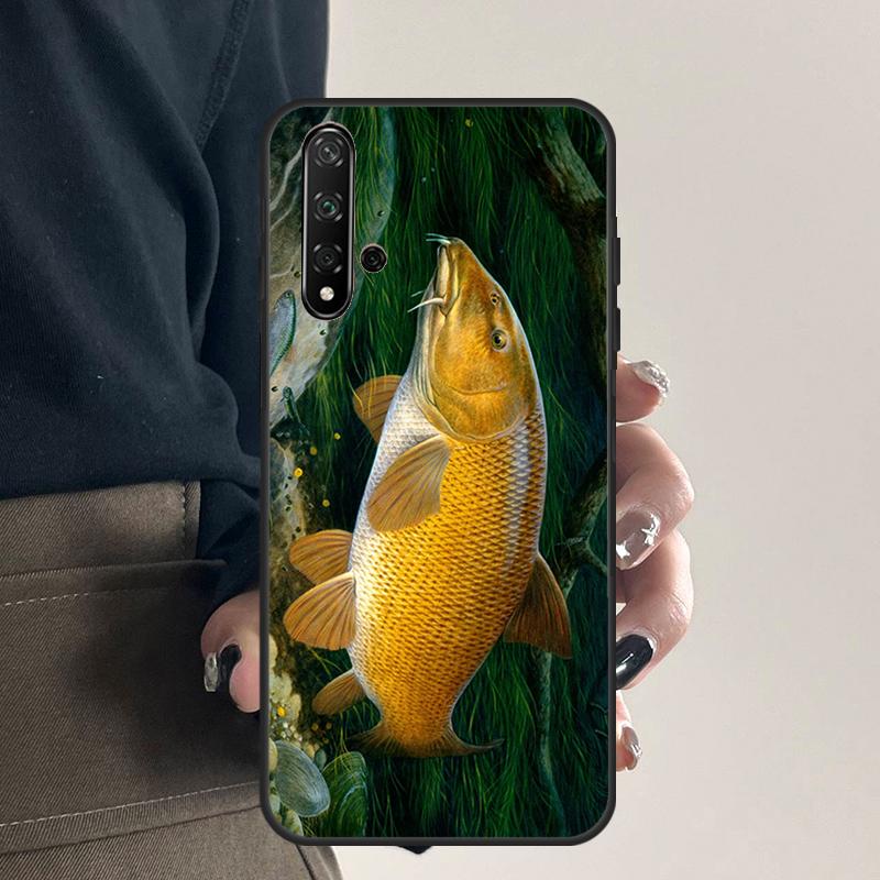 Carp Fishing For Huawei Nova 9 10 SE 5T 12s 12i 11i Y91 Y90 Y60 Y70 Y72 Y61 P20 P40 P30 Lite P60 Pro Case