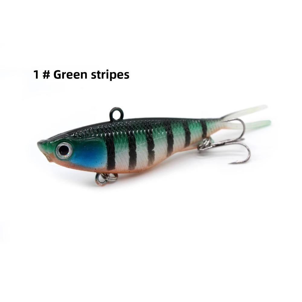 

2pcs 21g Weight Soft Bait Fishing Lure 9.5cm Length Whopper Lure Silicone Fishing Lure VIB Fishing 2pcs-1#