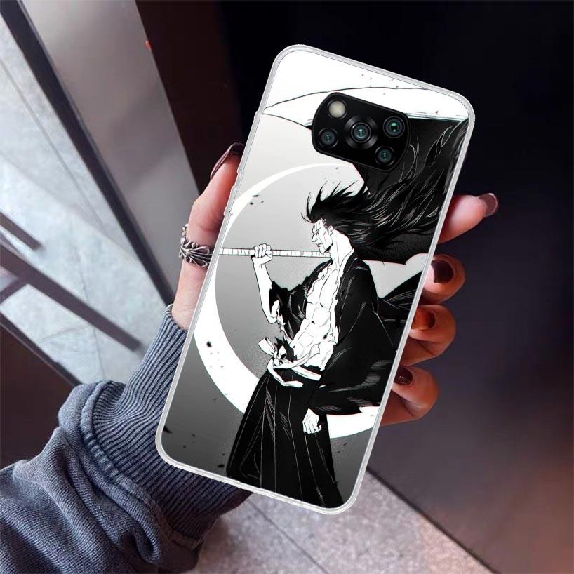 Zaraki Kenpachi Bleach Phone Case For Xiaomi Poco X7 X6 X5 Pro F7 Ultra Redmi 15C 15 13 13C 12 12C 10 10A 10C 9 9A 9C 9T Shell P