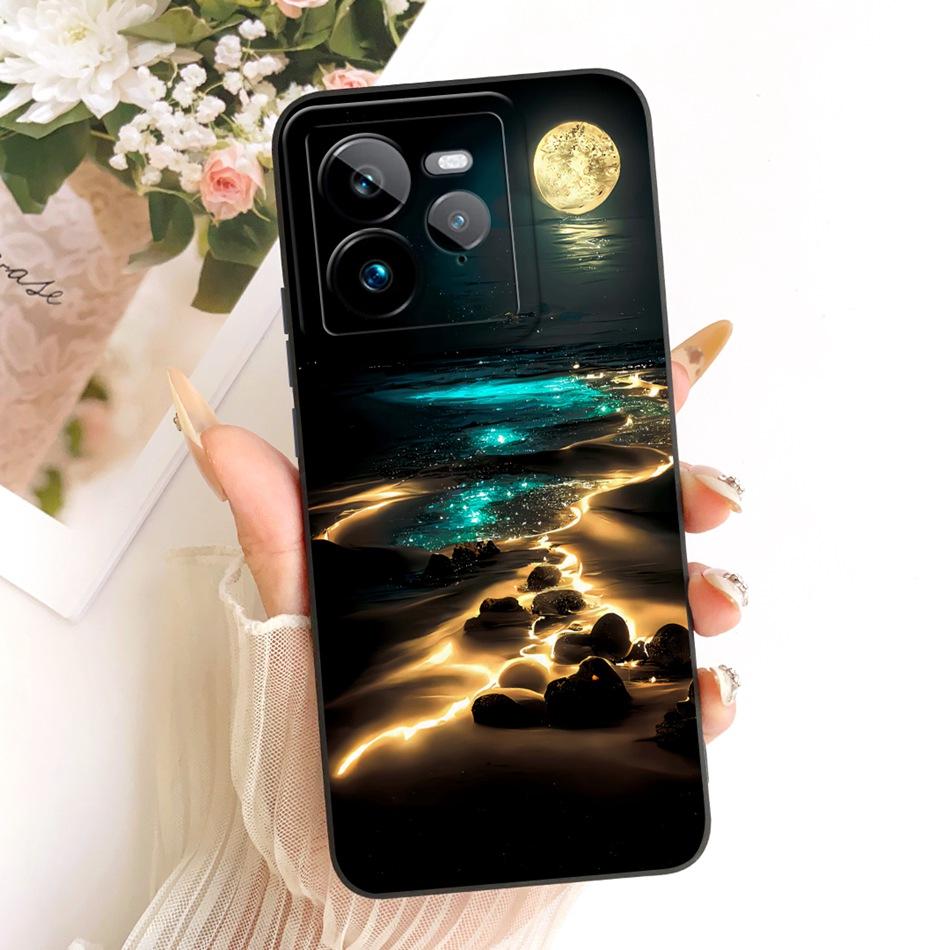 For Realme GT 7 Pro Fashion Dusk Beach Painting Phone Case For Realme GT7 Pro RMX5010 Soft Silicone Covers Bumpers