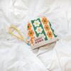 My Own Custom Wrist Strap pouch_Flower ST Orange Green