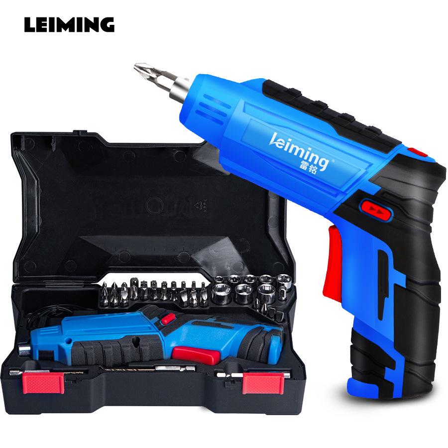 Rechargeable Electric Screwdriver and Drill Set with Lithium Battery
