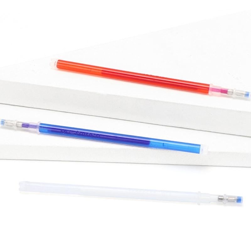 100x Erasable Fabric Refills High Temperature Disappearing Ink Fabric Marker Refills for Dressmaking Fabric PU Leather