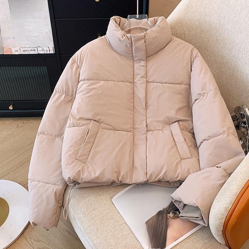 Down Cotton-padded Clothes Women's Winter New Short Casual Loose Stand-up Neck Cotton-padded Jacket