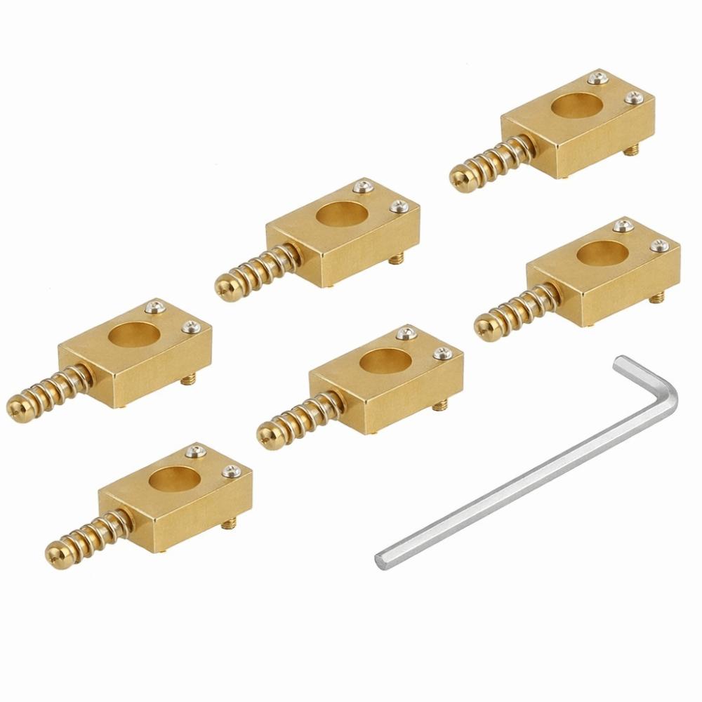 6pcs Golden Electric Guitar Accessories Metal Instruments Accessories  Electric Guitar