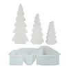 3 Stück Weihnachtsbaum Silikonform Set Weihnachtsbaum Dekoration Formen Weihnachtsbaum Gießen Gips Bastelzubehör
