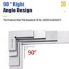 90 Degree Carpentry Ruler Stainless Steel Square Angle Ruler Simple Woodworking Measuring Tool