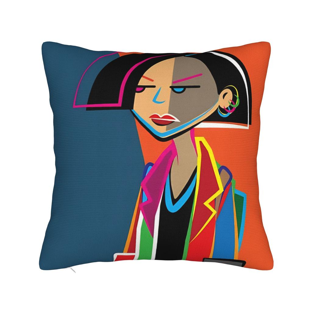 Sick Sad World Pastel Darias 90s MTV Beavis Square Pillow Case  Cushion Covers Customized Decor Pillowcase for Sofa 45x45cm