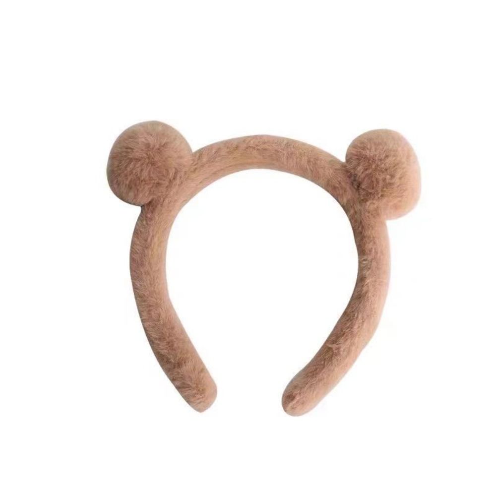Cartoon Headband Non-slip Hair Hoop Headwear Plush Hair Bands Women
