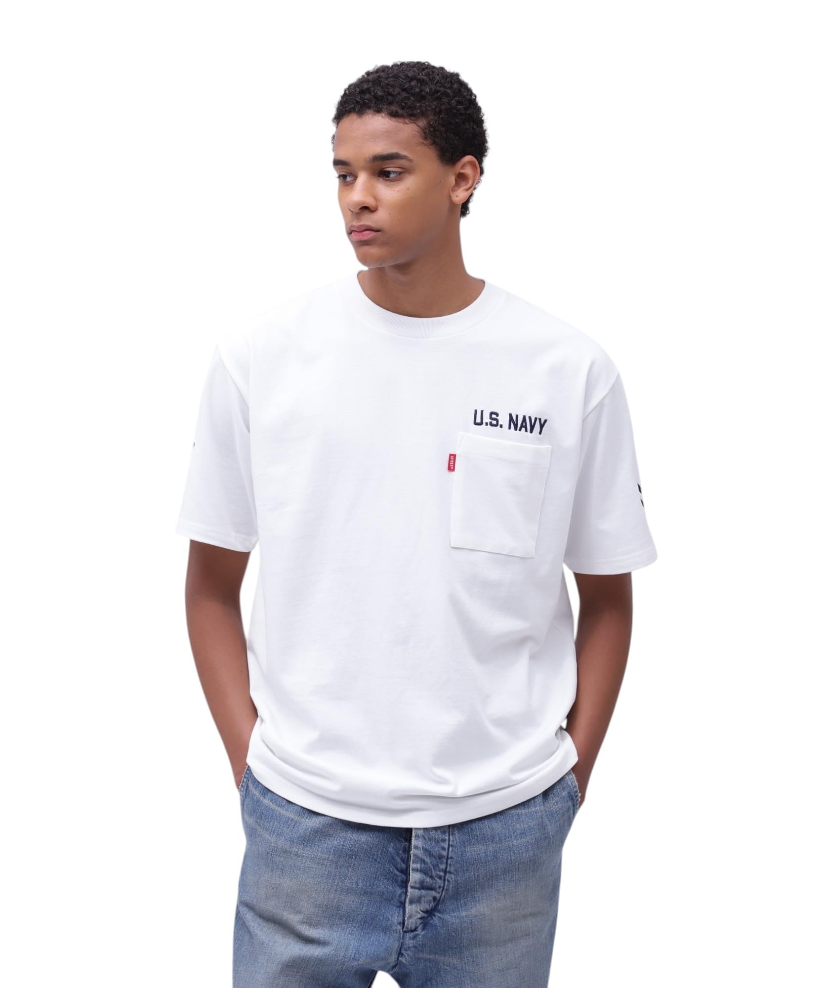 

AVIREX NAVAL POCKET T-SHIRT Men s M 033 Off White 783-5934011