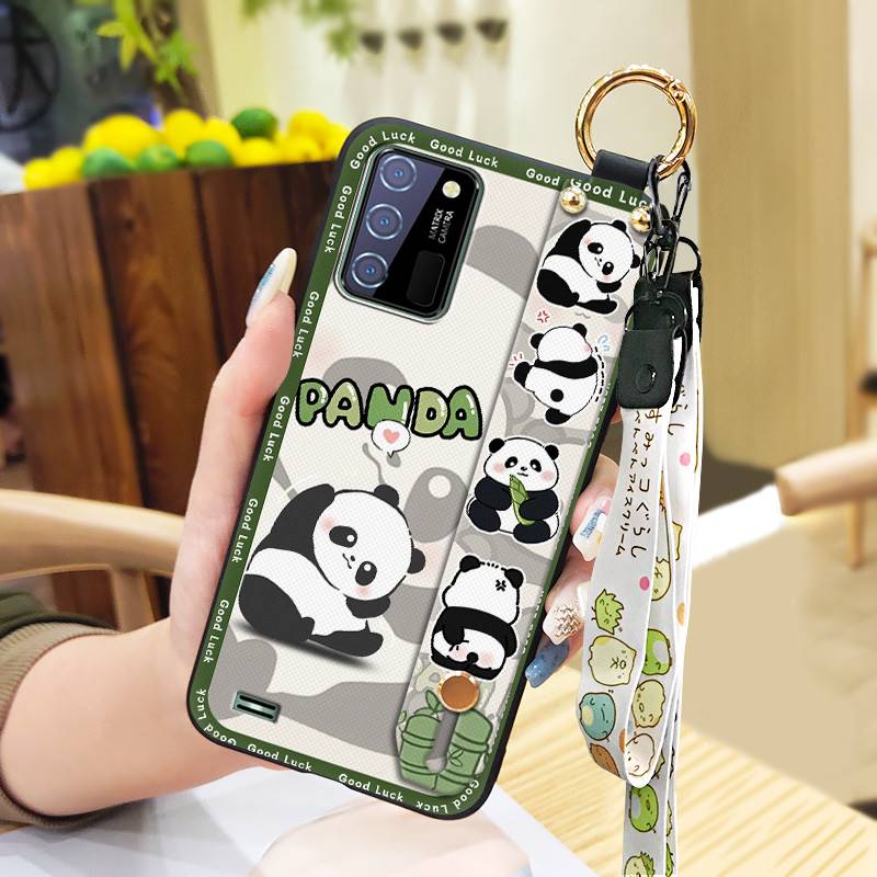 Phone Holder Dirt-resistant Phone Case For Oukitel C25 Cute Waterproof Silicone Wristband Kickstand Anti-knock Cartoon