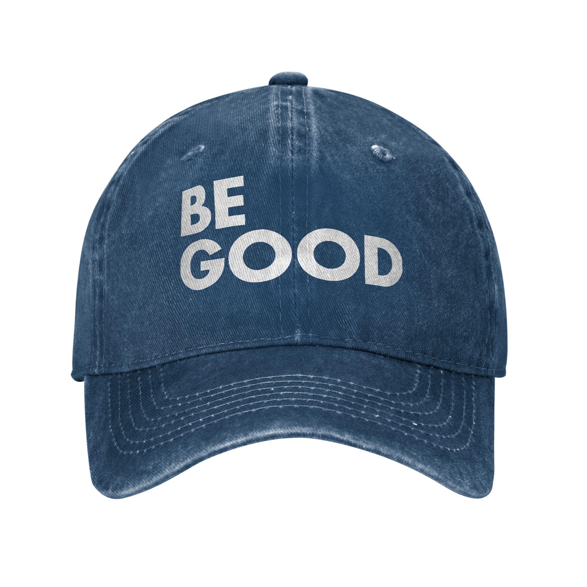 

Summer Be Good - Protest Baseball Cap Sun Dropshipping Washed Trucker Hat Couple Women Fitted Retro Tennis Skate Baseball Caps One Size темно-синього кольору
