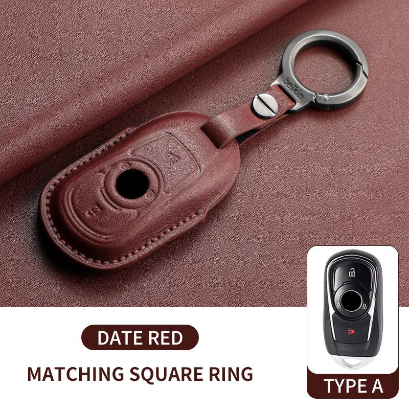 Leather Car Flip Key Case Cover For Buick Lacrosse Envision Excelle Encore Regal Enclave Verano Sportback Tourx Cars Key Shell
