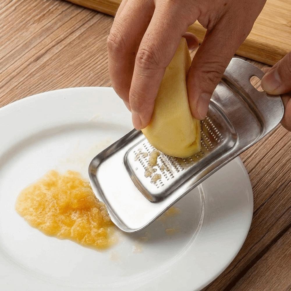 Sturdy Garlic Press Stainless Steel Garlic Grinder Kitchen Accessories Ginger Grater Household Use