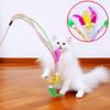 Katten Speelgoed Veer Katten Stokjes Elastisch Net Katten Speelgoed Interactief Grappig Speelgoed Katten Stokje Teaser met Bel Wolbal Speelgoed Huisdier Producten