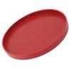 Wine Red Wooden Serving Tray Wooden Round Tea Plate Food Meals Serving Red Serving Tray  Tea House
