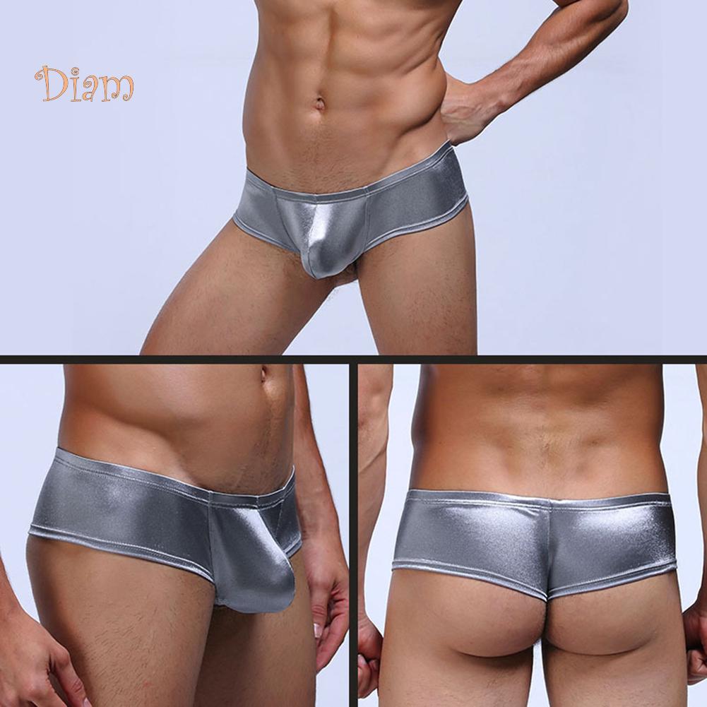 VANA MEN'S WEAR tinta unita vita bassa sexy U convesso sacchetto rigonfio T-Back perizoma slip intimo