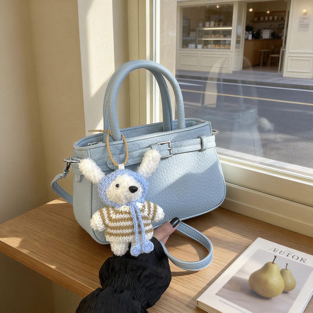 Fashionable Pu Square Crossbody Bag With Soft Structure And Inner Card Holder For Daily Wear