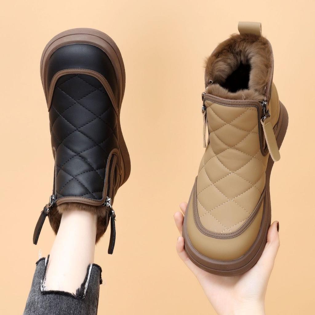 Soft-soled Snow Boots Women's New Winter Velvet Thickened Warm Cotton Shoes Non-slip