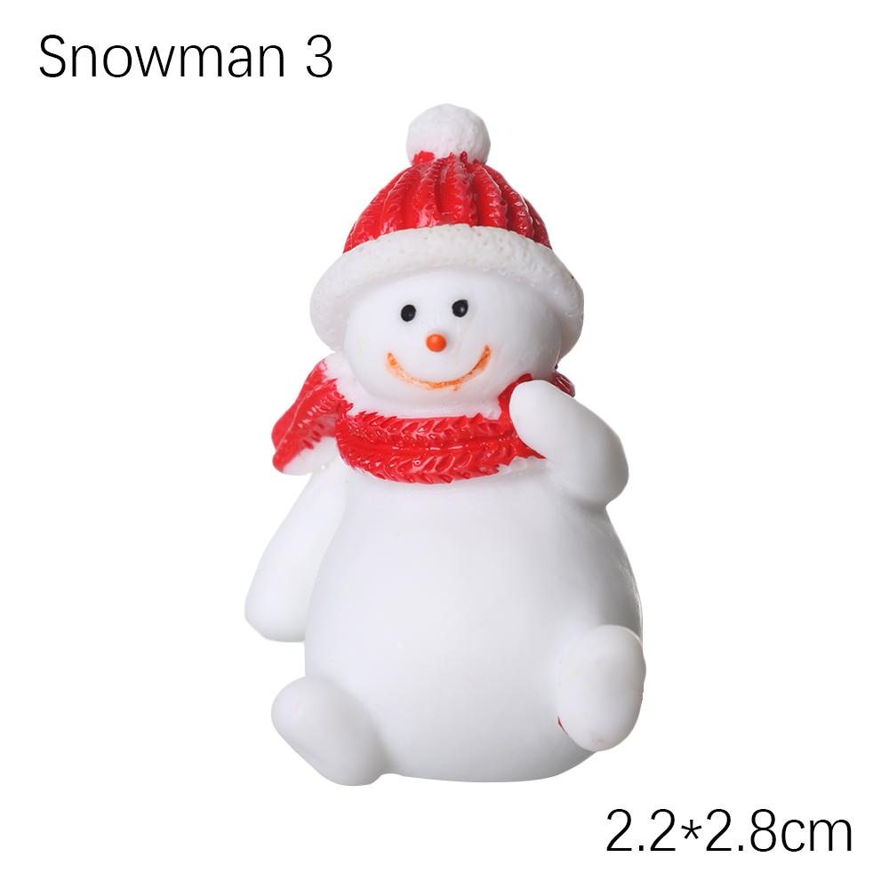 1PC Micro Landscape Toys Fairy Garden Home Decorations Deer Xmas Tree Miniature Snowman Christmas Figurines Santa Claus