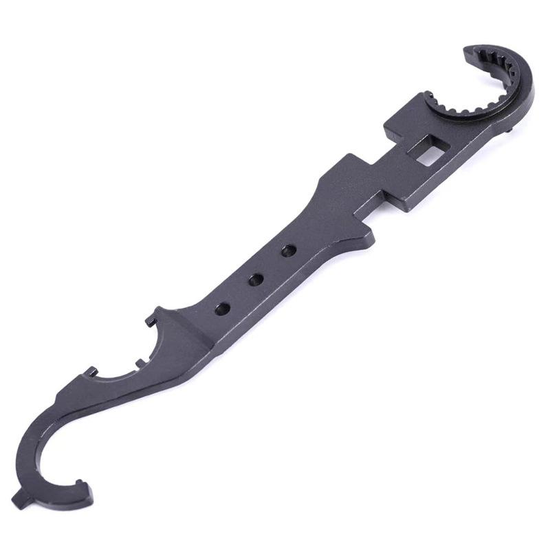 Anti Slip Handle Spanner Wrench Tool, Outer For Floor Pipes Fitting, Cars High Carbon Steel Tactical Steel Wrench
