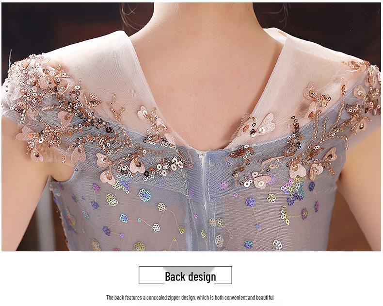 Girls' Stylish Tulle Formal Dress - Summer 2026 Piano Performance & Evening Gown