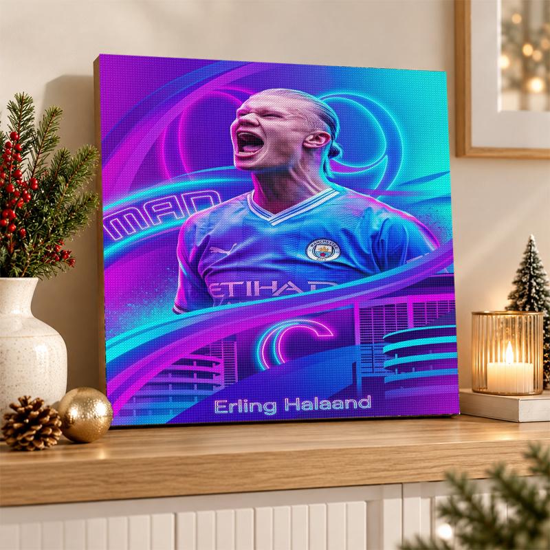 Erling Haaland Diamond Painting Kit 5D Full Drill DIY Diamond Mosaic Wall Art Home Decor