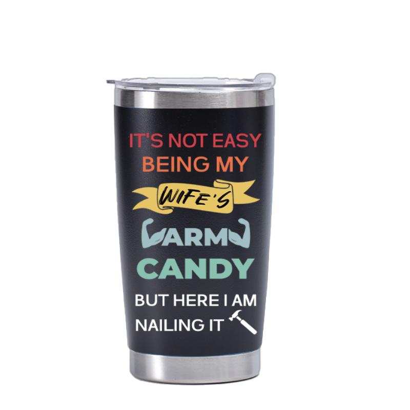 304 Stainless Steel Car Cup Hot And Cold Outdoor Car Water Cup 20oz Thermos Bottle With Straw Brush Water Bottle Coffee Mug