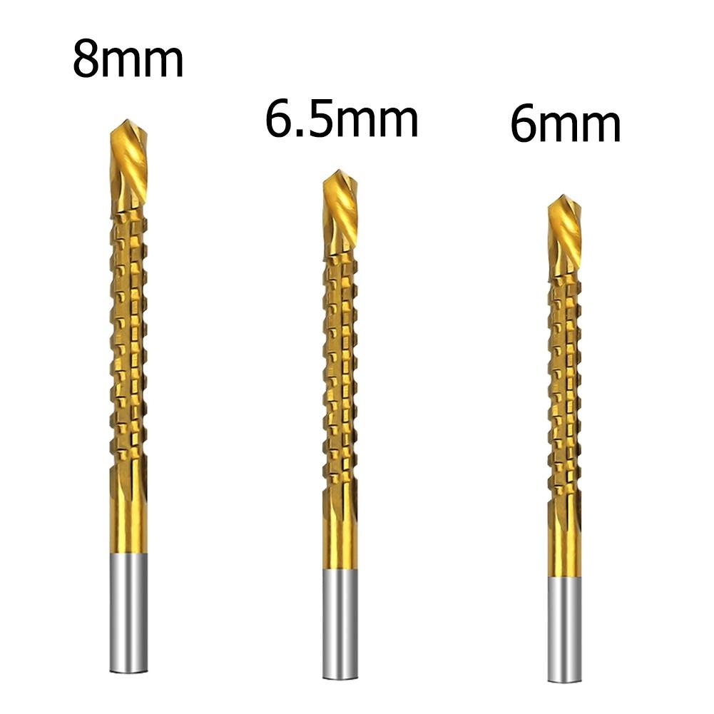 3-8mm Titan Beschichtet Hss Bohrer Set Aluminium Platte High-Speed Stahl