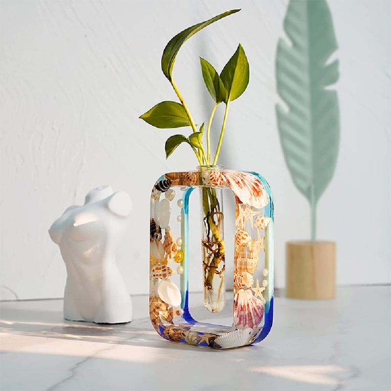 Vase  Epoxy  Resin  Mold  Set Plant Propagation Station Silicone Diy Making Tool For Hydroponic