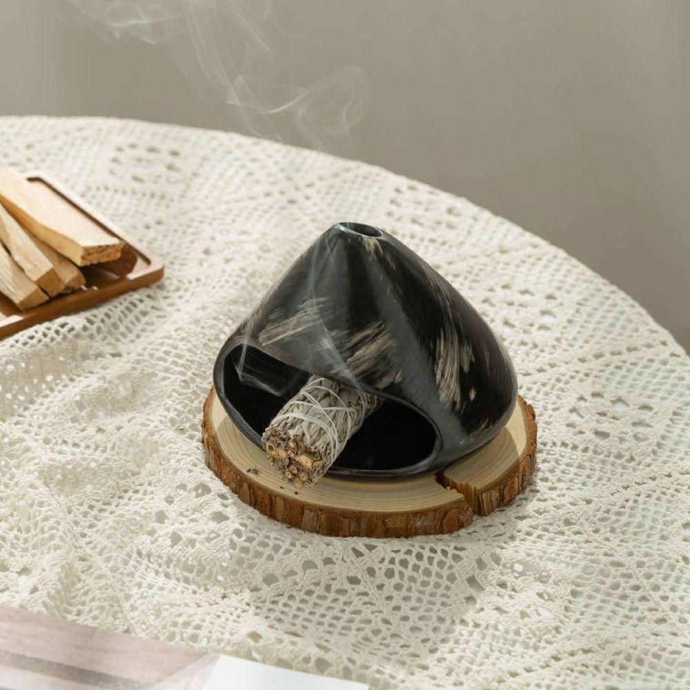 Holder Tray Incense Stick Stand Ceramic Sacred Wood  Holder  for Relaxation Yoga Meditation