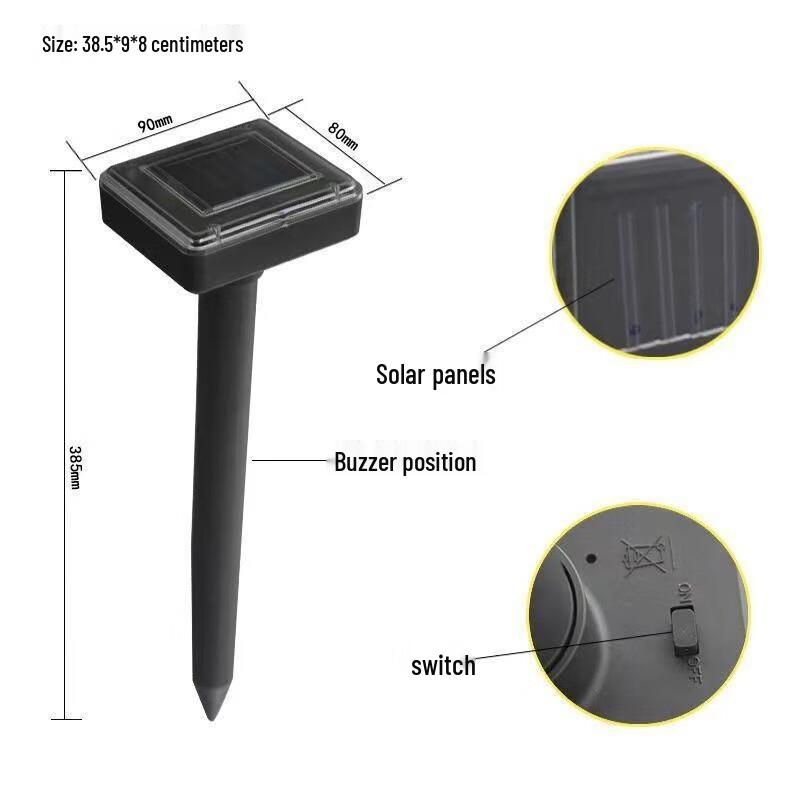 Lvtujia Solar Ultrasonic Snake Repeller