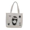 Stylish Fashionable Tote Bag For College Students Versatile Shoulder Carrying Black And White