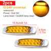 12/24V Auto Trucks Side Marker Light Front/Rear Trailer Turn Signal Light Indicator Light Rear Lights Car Yellow Led Lamp