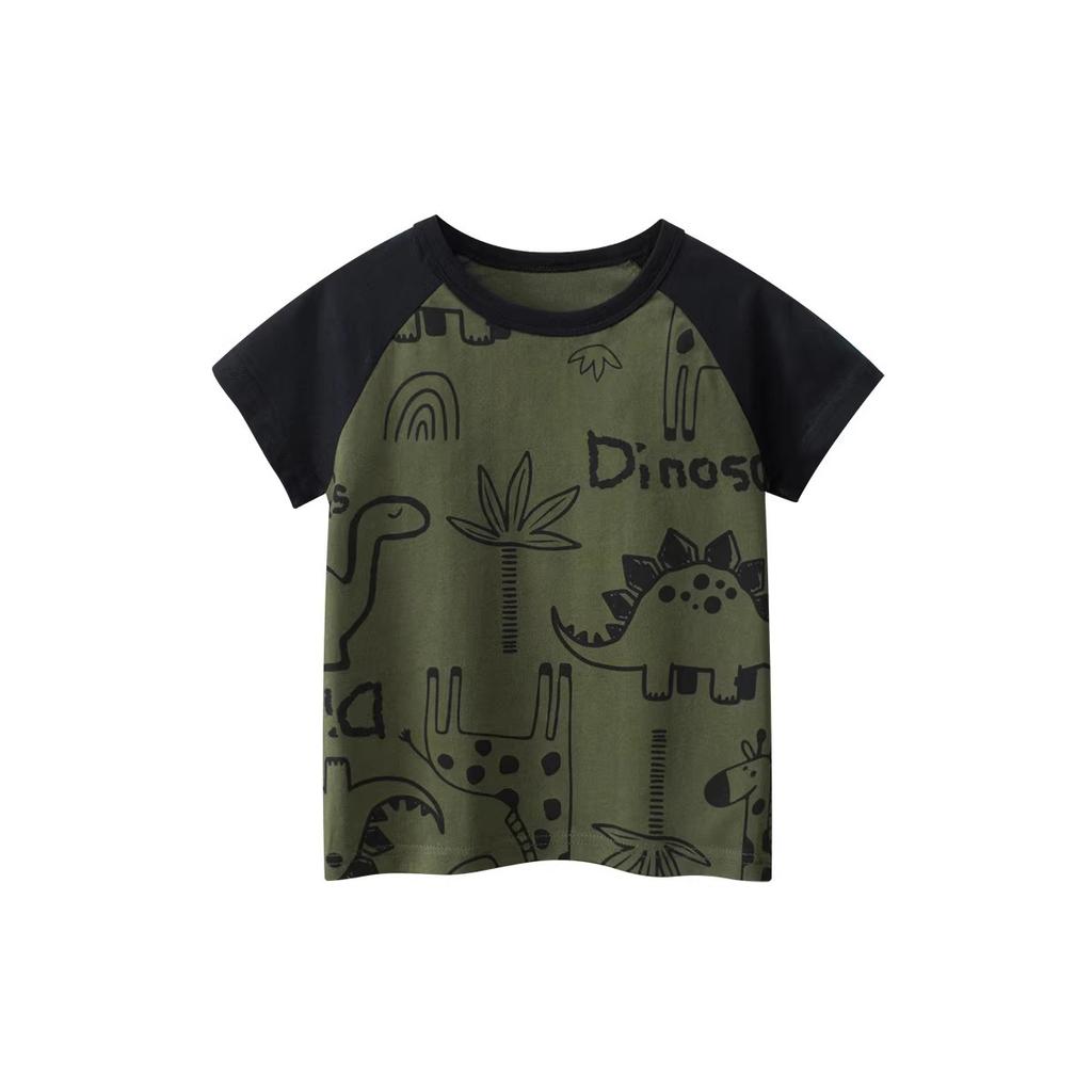 Summer Kids Cotton Short Sleeve T Shirt Lightweight Top for Toddlers and Children