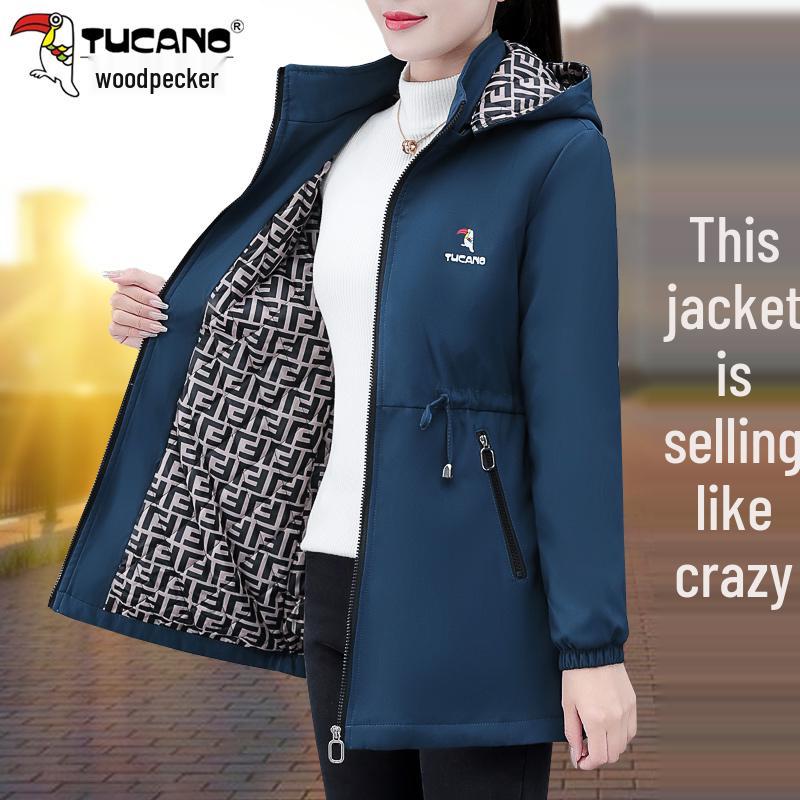 Women's Loose Fit Quilted Jacket - Winter 2025 Mid-Length Plus Size Casual Cotton Coat