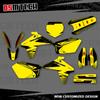 DSMTECH Für SUZUKI RMZ450 RMZ 450 RM 450Z 2004 2005 2006 Grafikaufkleber Aufkleber Motorrad Hintergrund Benutzerdefinierte Nummer Name
