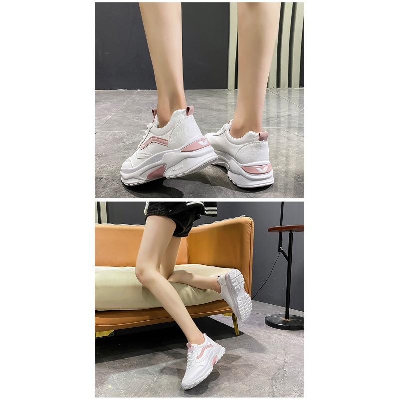 Летние дышащие модные кроссовки с мягкой подошвой 41 розовый — фото 9