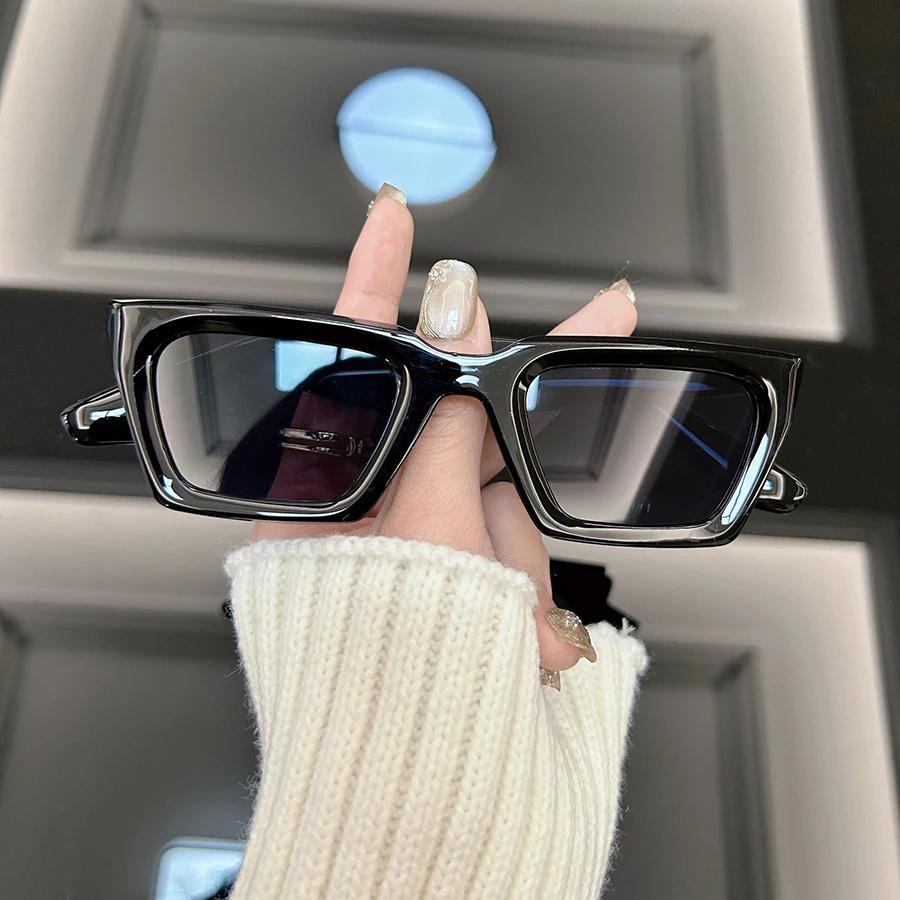 Square Fashion Sunglasses Women Men Brand Designer Vintage Cat Eye Frame Sun Glasses Female Male Mirror Shades